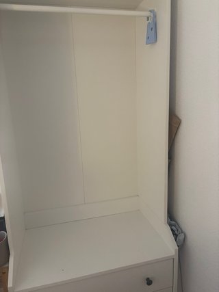 Armario HAUGA Ikea 3 cajones blanco
