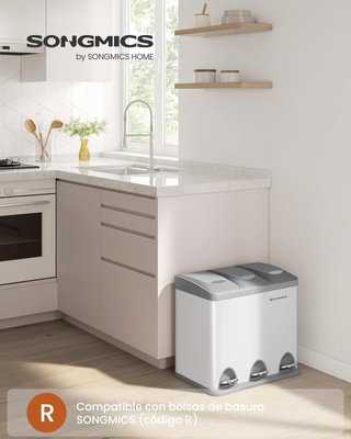 Cubo Basura Clasificador 3x8L Songmics