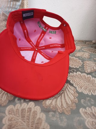 Gorra Marruecos Roja con Bordado Dorado