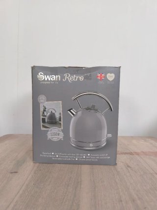 Tetera Eléctrica Swan Retro Gris 1.8L