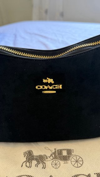 Bolso Coach Teri de hombro Negro