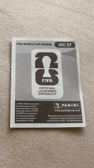 Cromo Lionel Messi Panini Mundial 2026