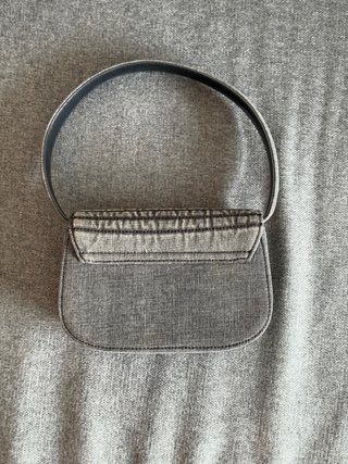 Bolso Diesel original 1DR Logo Cristal Denim Gris