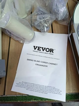 VEVOR Armario de Esquina con Bisagras Abatibles