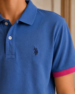 Polo U.S. Polo Assn. bambino 12 anni azzurro