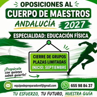 Preparación oposiciones maestros EF