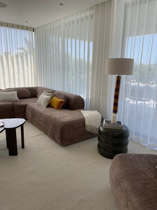 Sofá modular marrón 2 piezas