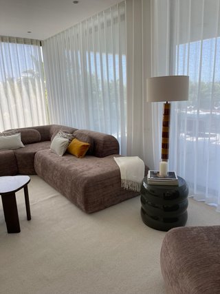 Sofá modular marrón 2 piezas