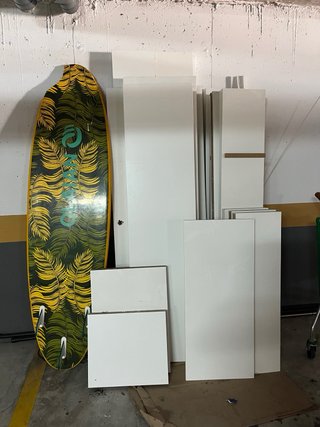Tablas de madera blancas