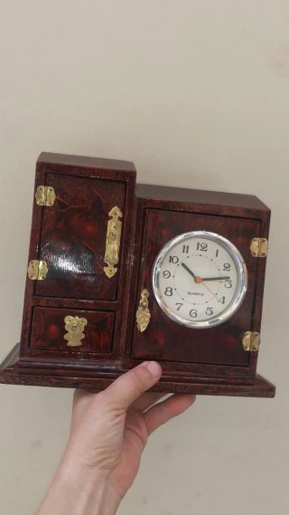 Joyero con reloj estilo vintage