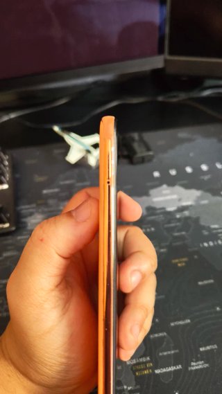 Samsung Galaxy A70 Nero/Arancione
