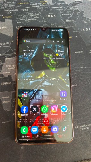 Samsung Galaxy A70 Nero/Arancione