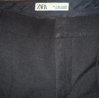 Pantalón vestir Zara negro slim mujer