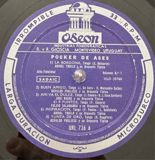 Pocker de Ases LP - Tango
