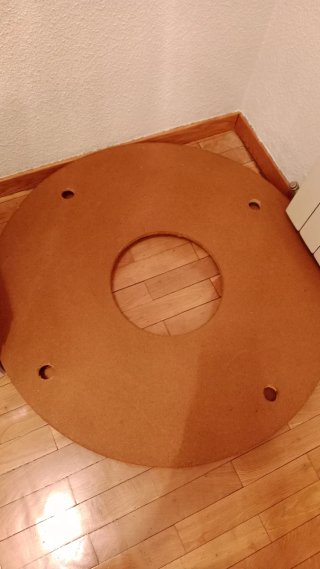 Mesa Camilla Redonda Madera  1 metro.