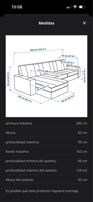 Sofá Kivik Gris Ikea