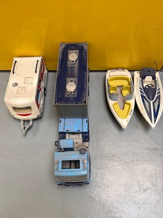 Pack Playmobil: Tren, Camión y Barcos