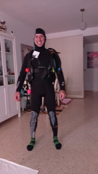 Equipo de buceo casi completo