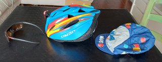 Set Casco Ciclismo, Cappellino e Occhiali