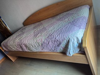 Cama individual 90 con mueble de madera