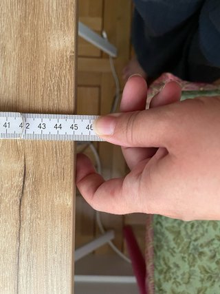 Escritorio pequeño plegable madera y metal