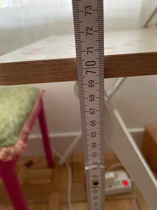 Escritorio pequeño plegable madera y metal