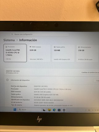 HP EliteBook 830 G5 i5 | 8GB RAM | 256GB SSD |