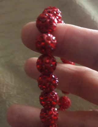 Lote 2 pulseras fiesta,una rígida, una de cristal