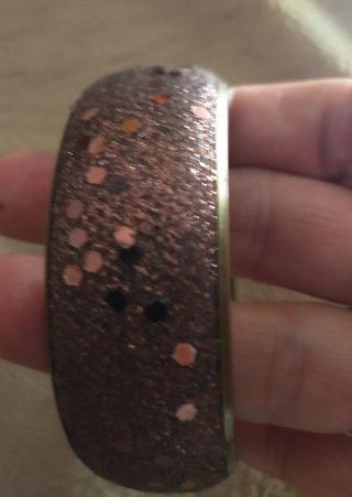 Lote 2 pulseras fiesta,una rígida, una de cristal