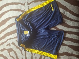 Pantalón Corto Deportivo Mikasa Azul/Amarillo