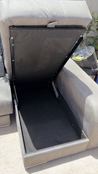 Sofá Chaiselongue Gris