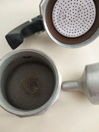 Cafetera italiana aluminio 1 taza