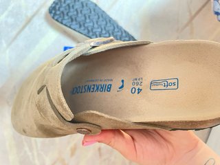 Birkenstock talla 40 beige/marrón