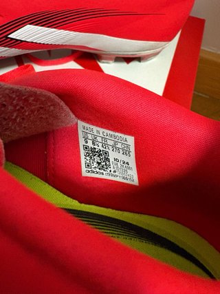 Adidas Predator Botas de Fútbol Rojas