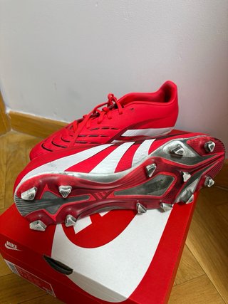 Adidas Predator Botas de Fútbol Rojas