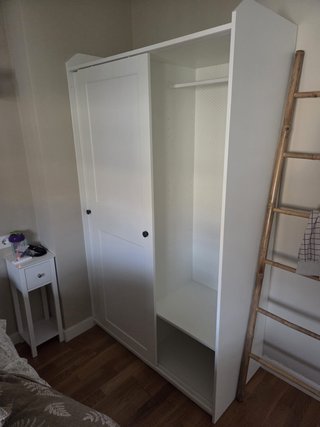 Armario IKEA HAUGA blanco puertas correderas