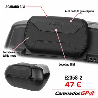RESPALDO GIVI  V49-V59 MAXIA E235S-2 Negro