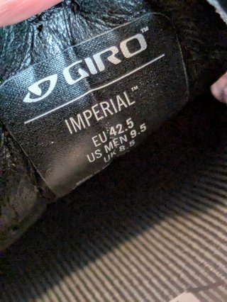 Zapatillas GIRO IMPERIAL talla 42.