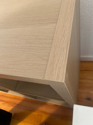 Estantería KALLAX 8 cubos efecto roble blanco