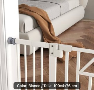 Barrera seguridad perro/niño 100x4x76 cm