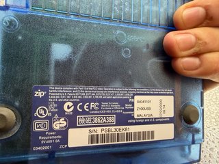 Lector Iomega Zip 100 Azul