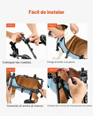 VEVOR Silla de Ruedas para Perros  Patas traseras