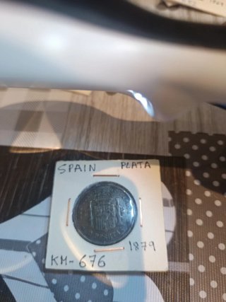2 ptas plata 1879 muy conservada