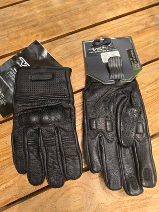 Guantes Moto Venti Cuero Negro Talla L