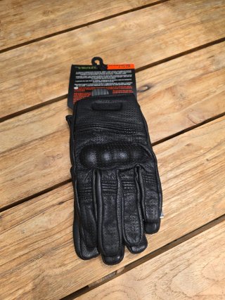 Guantes Moto Venti Cuero Negro Talla L