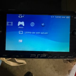 sony psp 1004 fat console nera