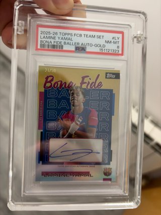 Lamine Yamal Topps Bona Fide 21/50 Auto-Gold