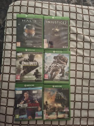 Pack 6 Juegos Xbox One: Halo, Injustice 2, Call of