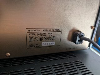 Sony TC-W250 Stereo Cassette Deck Vintage