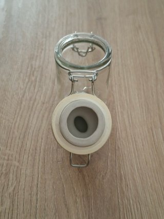 Barattolo vetro piccolo con tappo a cuore